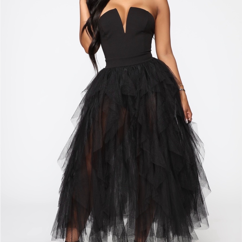 Fashion Nova Caught My Eye Tube Maxi Dress Sz. M